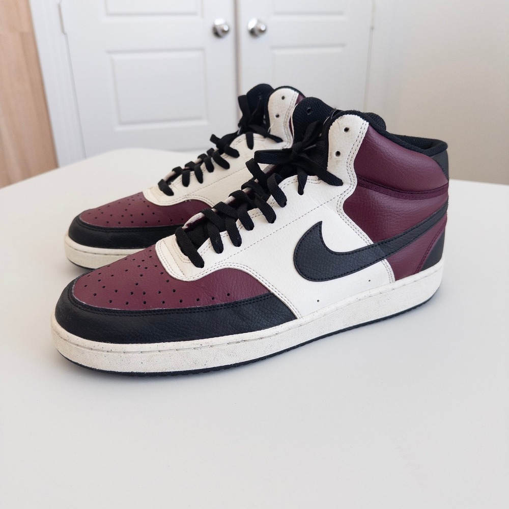 Nike Mens Court Vision Mid 13 Dark Beetroot DN3577-600 Basketball Urban Athletic